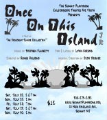 Once On This Island Jr Poster; click to enlarge
