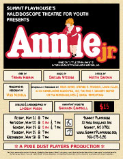 Annie Jr. flyer; click to enlarge