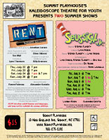 Rent/Seussical flyer; click to enlarge